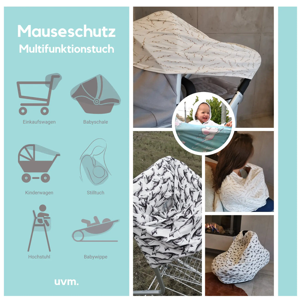 Mauseschutz - Handmade & OEKO-TEX - Multifunktionstuch - 