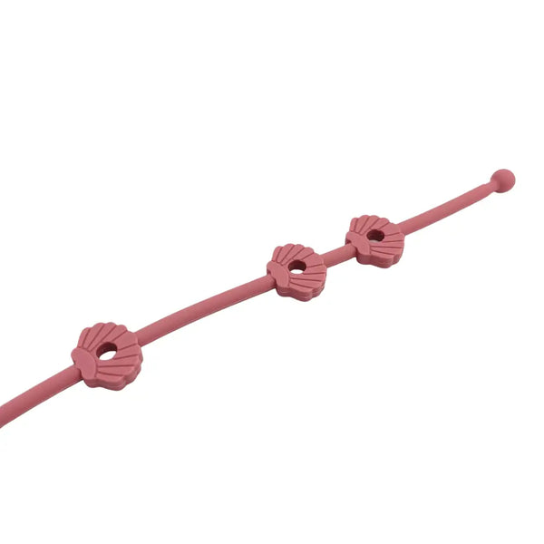 Sauber-Clip - Silikonkette - Befestigung für Babyspielzeug, Fläschchen uvm